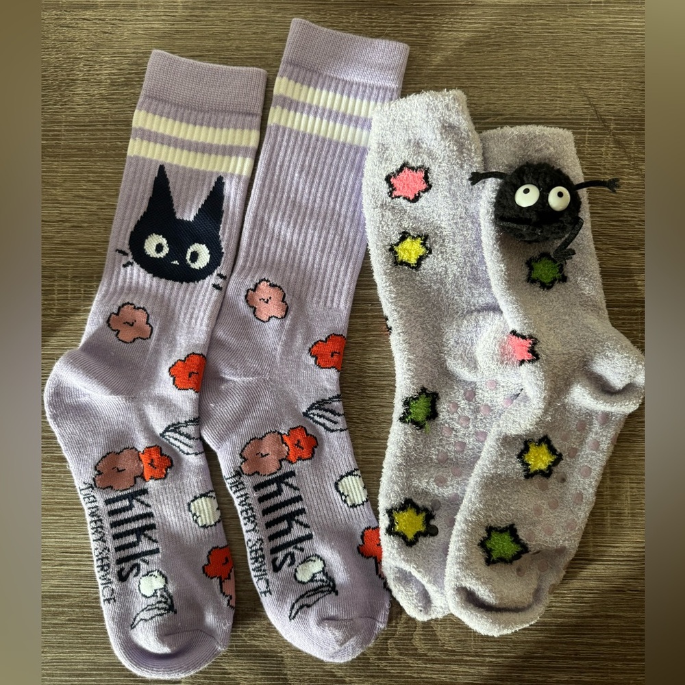 Hot Topic pair of Miyazaki socks